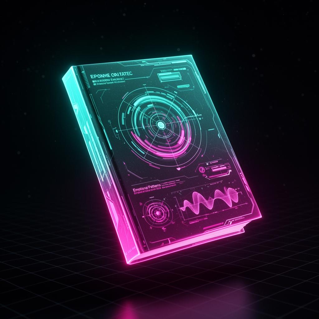 Mockup holográfico do ebook Detector das Ciladas Emocionais